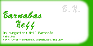 barnabas neff business card